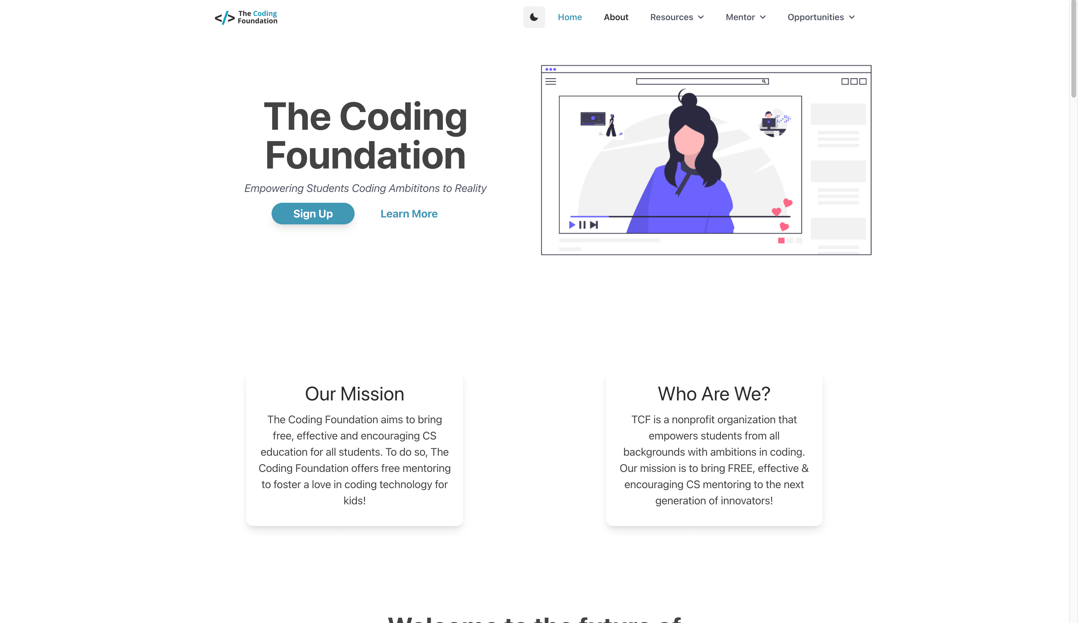 The Coding Foundation Website